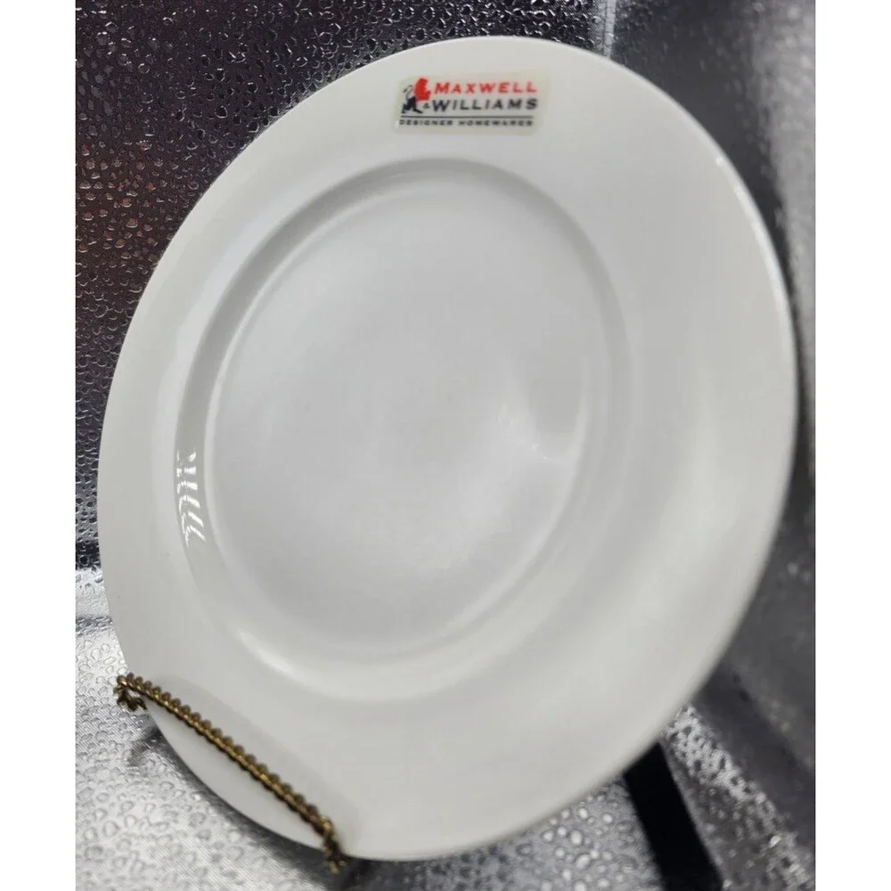 MAXWELL & WILLIAMS SALAD/DESSERT PLATE WHITE (Set of 4) READ!!
